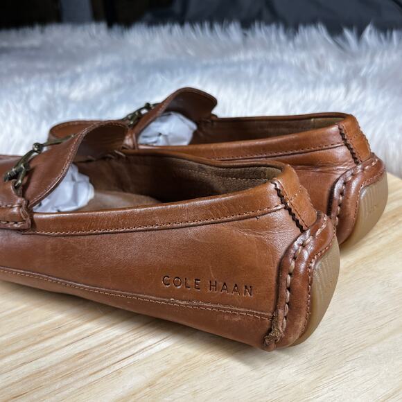 Cole Haan Wyatt Driver Moccasin Shoes Mens Size 7M Horse Bit Brown Equestrian main image 8